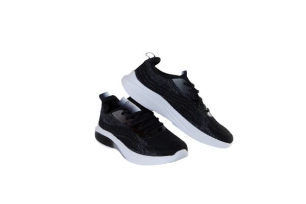 Z- Midnight Runner Pro black running shoes with reflective silver accents