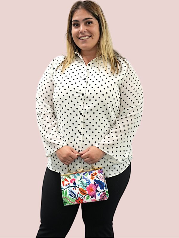 Zaam Grace Polka Dot Shirt – Elegant Button-Down with Classic Print