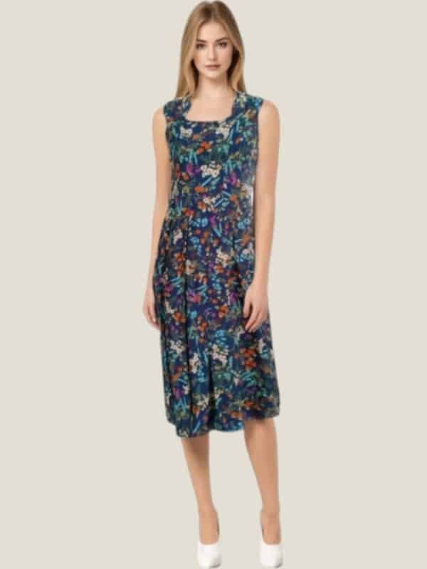 Zaam Breeze Sleeveless Linen Dress – Luxurious Natural Linen Fabric