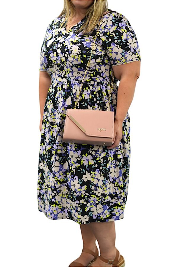 Z-Luna Loom Short Sleeves Dress – Flattering & Breezy Fit